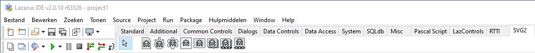 Lazarus IDE, tab SVG2