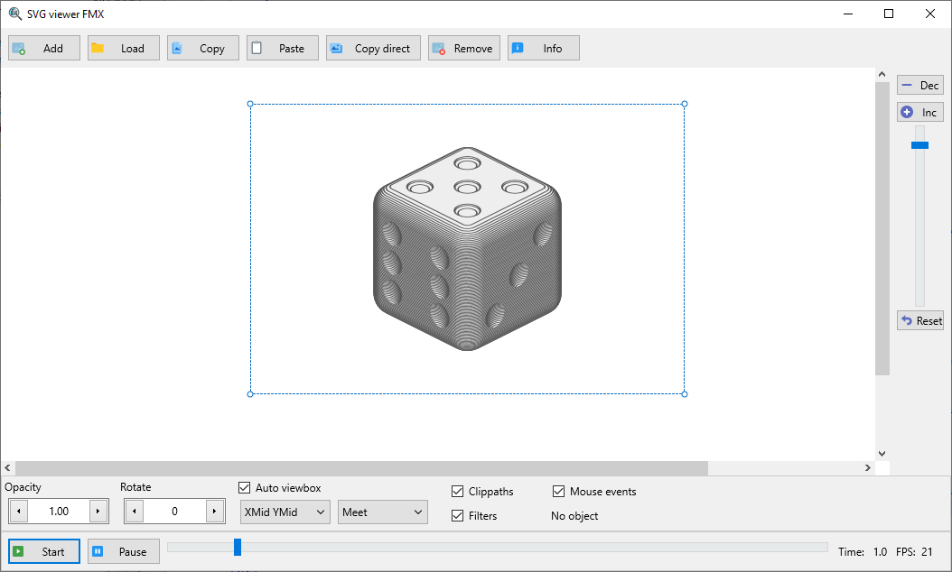 Demo SVG viewer for FMX screenshot